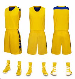 2019 Nouveaux maillots de basket-ball vierges logo imprimé Hommes taille S-XXL prix pas cher expédition rapide bonne qualité STARSPORT JAUNE SY001n