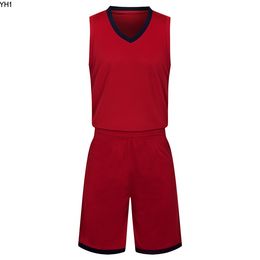 2019 Nouveaux maillots de basket-ball vierges logo imprimé Hommes taille S-XXL prix pas cher expédition rapide bonne qualité Rouge foncé DR002nQ