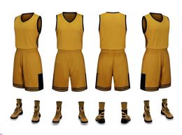 2019 Nouveaux maillots de basket-ball vierges logo imprimé Taille homme S-XXL prix pas cher expédition rapide bonne qualité NOUVEAU OR ROUGE GR001n