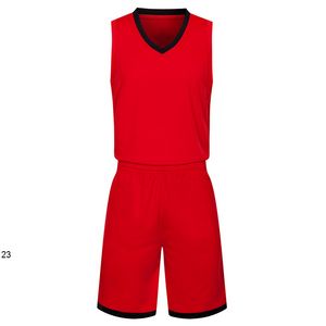 2019 Nouveaux maillots de basket-ball Blank logo imprimé taille Mens S-XXL Prix de pas cher expédition rapide de bonne qualité Rouge Noir RB011AA1n2