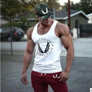 2019 Nieuwe Merk Kleding Fitness Tank Top Mannen Bodybuilding Muscle Sling Vest Workout Mouwloze Gymnasies Onderhemd Mannelijke Kleding M-XXL