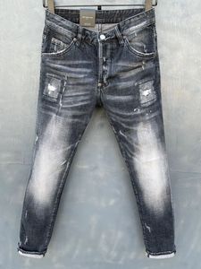 2021 nueva marca de jeans casuales de moda para hombres europeos y americanos, lavado de alta calidad, pulido a mano puro, optimización de calidad LT053