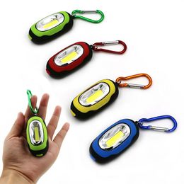 2019 Nieuwe COB Keychain Lights Mini Pocket Torch Lamp LED Light Flashlight Mountain Camping Draagbare Verlichting