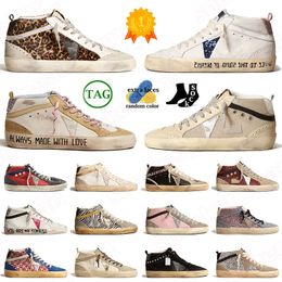 golden goose sneakers women goode Top designer chaussures décontractées femmes plate - forme hommes pantoufles en caoutchouc Italie Dirty style sneakers 【code ：L】