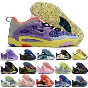 Zapatillas de baloncesto KD 15 XV Durant para hombre Twist KD15 Kevins Green Orange Stars Aunt Pearls Pink Deep Royal Blue 17 Letters Chinese Red Purple Sports Trainers Outdoor Shoe
