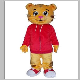 2019 nouveau costume de mascotte de tigre de daniel pour animal adulte grand rouge Halloween carnaval party251U