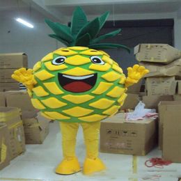 2019 nieuwe korting fabriek ananas fruit gloednieuwe mascottekostuum complete outfit fancy dress mascottekostuum complete outfit223z