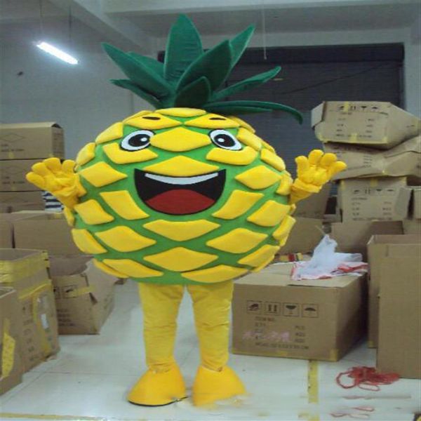 2019 nouveau Discount usine ananas fruit tout nouveau Costume de mascotte tenue complète déguisement mascotte Costume complet Outfit252Q