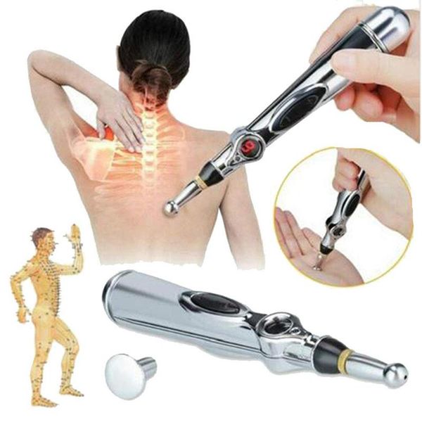 Stylo d'acupuncture électronique méridiens électriques thérapie Laser guérir stylos de Massage méridien énergie stylo soulagement douleur outils