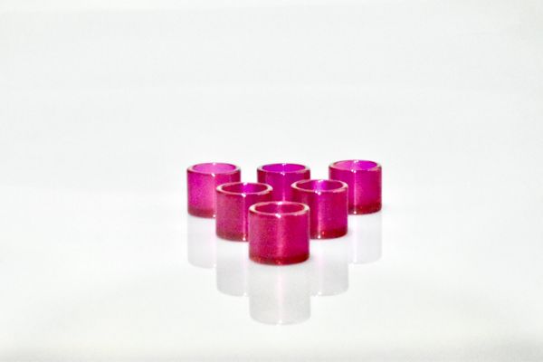 Accessoires pour fumeurs rubis à facettes inséré dans un bol à saucisse épais 10/14/18 mm perceuse à ongles Shi Ying