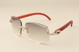 2019 nuevas gafas de sol de diamantes de moda de lujo directas de fábrica 3524014 patillas de madera talladas naturales gafas de sol lente de grabado privado 220x