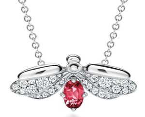 2019 nieuwe modeontwerper hoge sieraden met diamant dames ketting elegante nobele vuurvlieg hanger hoge kwaliteit geschikt voor cadeau c3714488