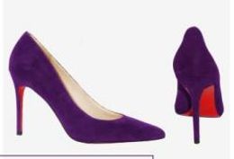 2019 nouveau créateur de mode femmes chaussures talons hauts 6.5cm 9.5cm violet noir rouge jaune en cuir bout pointu pompes chaussures habillées de qualité supérieure