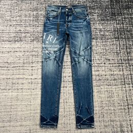 2020 nouveaux jeans de décoration de trou de designer de haute qualité pour hommes de la mode ~ jeans US SIZE taille 30-38 ~ jeans skinny de designer pour hommes