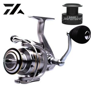 2019 New High Quality 14+1 Doble carrete de pesca de carrete 5.5: 1 Relacionamiento de alta velocidad Errela de pesca de carpas giratorias para agua salada al aire libre2522623