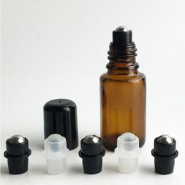 2019 Nieuwe Hot Koop 30ml Amber Geur Glas Roller Fles Essentiële Olie SS Roller Ball Aromatherapie Fles 440 stks/partij Jwvld