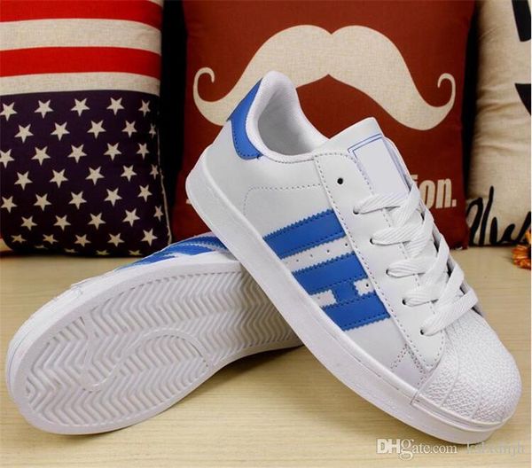 2019 Nouvelle Vente Chaude Mode Hommes Sport Casual Chaussures Superstar Femme Baskets Femmes Coquilles Tressées Mujer Lovers Run Chaussures Taille 36-44 9 8