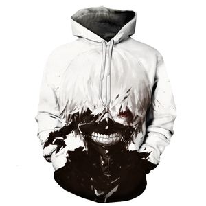 2019 Nieuwe Hot Koop Tokyo Ghoul Hoodies Mens Hooded Pullovers Ken Kaneki Gedrukt Mannelijke Hoody 3D Printing Hooded Sweatshirts V191105