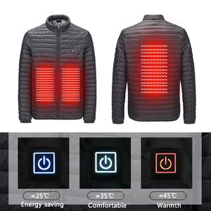 2019 nouveau infrarouge USB veste chauffante chasse doudoune chauffage vêtements d'hiver hommes thermique extérieur électrique gilet randonnée escalade