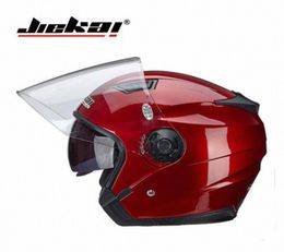 2019 New Knight Safety Protection Jiekai Double Lens Motorcycle Helmets Half Face Motorbike Helmet of ABS PC Size M L XL XXL LW9R8024600