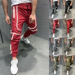 2019 nieuwe mannen mode zachte shell wandelen broek waterdichte broek daling winter warme fleece gevoerde bodems reflecterende nachtlopende x0615