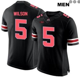 2019 nouveaux hommes Ohio State Garrett Wilson 5 véritable broderie complète College Jersey taille S4XL ou personnalisé n'importe quel nom ou numéro jersey7074223