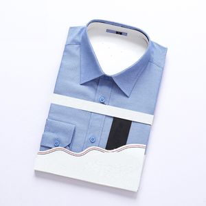 2019 nouveaux hommes chemise col robe mode manches longues Premium 100% coton chemise hommes chemise grande taille
