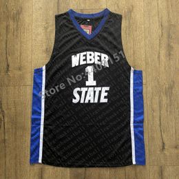 2019 Nieuwe Mens Damian Lillard #1 Weber State Wildcats College Basketbal Jersey S-XXL Gepersonaliseerde aangepaste naam nummer XS-5XL