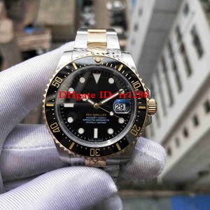 2019 Nouveau Modèle Montres 126603 43mm Sea Dweller Deep 4000 Montre Lunette En Céramique Lunette En Or 18k Deux Bracelet En Acier Automatique Montres Hommes