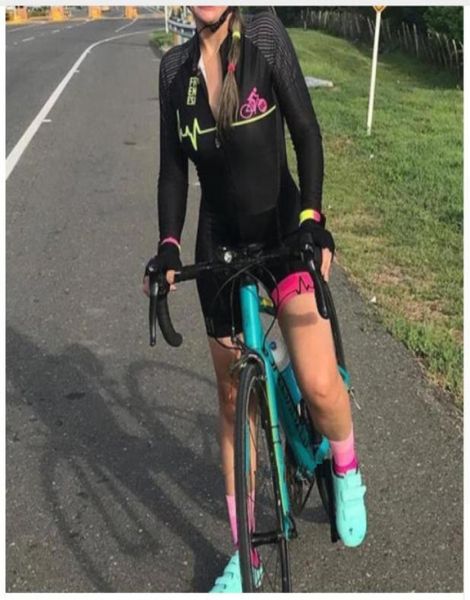 2019 nouveau costume de triathlon de l'équipe professionnelle Women039s Maillot de cyclisme Combinaison Maillot Cyclisme Ropa ciclismo ensemble à manches longues gel 7311729