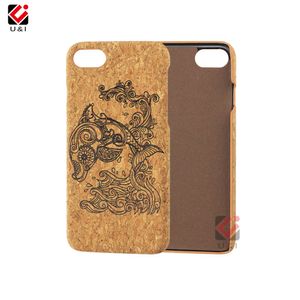 Telefoonhoesjes voor iPhone 6 7 8 11 12 x XR XS Max Natural Cork Schokbestendig en Waterdicht 2021 Fashion Back Cover Shell