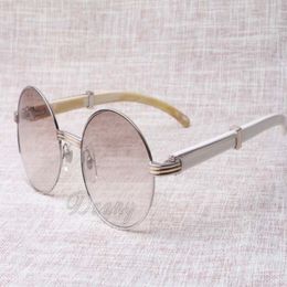 2019 Nouvelles lunettes de soleil Radiation Protection 7550178 Angle blanc naturel Hommes et femmes pour prévenir les verres UV Taille de taille 55-22-135 mm 280m