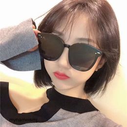 2019 nouveau rond grand cadre tendance lunettes de soleil net rouge 15999 lunettes de soleil coréen Chaomi ongles lunettes de soleil