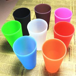 2019 Nieuwe Solid Color Silicone Wine Glas 12oz Beer Mok Inklapbare Siliconen Geen Kop Mok Koffie Cup WCW680