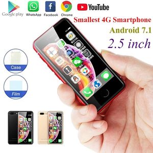 SOYES XS MINI MOL TELEFOONS 4G LTE Celulaire smartphone 2GB 16GB Android7.1 Mobiele telefoon Sim Wifi GPS Glas WhatsApp Face ID Cellphone PK Melrose-S9 International 4 Bands