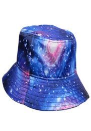 2019 New Space Stars Unisexe Bucket Hat Unisexe Hiphop Caps Men Automne Cotton Galaxy Bucket Caps5143105