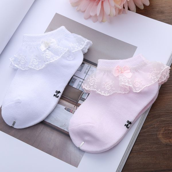 2019 nouveau printemps été bébé filles coton chaussettes enfants chaussettes dentelle princesse chaussettes meilleurs enfants cheville chaussette enfants portent des vêtements fille A3100