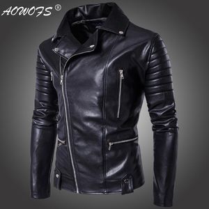 Vêtements d'extérieur pour hommes New Style Fashion Locomotive Leather Wear Leather Jacket Coat