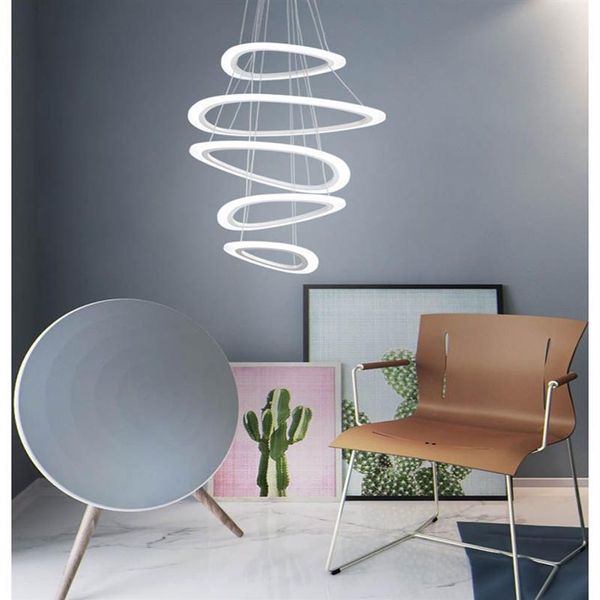2019 nouveau style Led monté lumière acrylique anneau Surface monté lampe luminaire pour éclairage domestique salon 233v