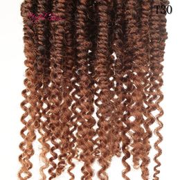 Extensions de cheveux Passion Twist Ombre Bomb Twist Pré-bouclée Tresse Crochet Tressage Synthétique Crochet Extension de Cheveux 18 pouces Pré-tordus 2021 mode dhgate cheveux