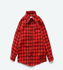 2019 New Summer Fashion Children Checks Red and Yellow Checks Vneck Cardigan Students Boy Autumn Coat Clother5413912