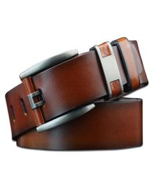 2019 Nouveau Super mode hommes ceinture vache en cuir véritable bracelet de luxe ceintures masculines pour hommes nouveau Desinger classice vintage boucle ardillon 3105868