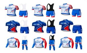 Livraison gratuite 2019 Nouvelle équipe Men de vélo de cyclisme Kits de vélo de route d'hiver d'été Définition de vélos extérieurs Sportswear3299284