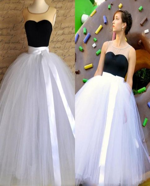 2019 Nouvelle jupe tutu pour les filles ou les femmes sur toute la longueur cousue de jupe en tulle non doublé et de vêtements de secours formels de fête spéciale robe8680122