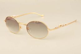 lunettes de soleil ultra légères rétro rondes léopard diamant branches dorées 6384084 modèles de mode lunettes de soleil pour hommes, pare-soleil
