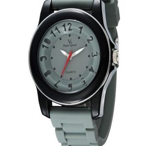 2019 nouveau V6 décontracté Quartz hommes montres Sport plus de couleur montre-bracelet livraison directe silicone horloge mode heures robe Watch198D