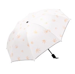 2019 Nouveau parapluie pliant résistant au vent Femmes Femmes Luxury Romantique Cherry Blossoms Big Aroprooflas Rebing noir 8ribs Par7645095