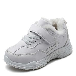 2019 nieuwe winter kids sportschoenen kinderen casual jongens pluche sneaker mode witte zwarte laarzen 3 4 5 6 7 8 9 10 11 12 jaar oud G1025