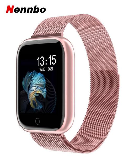 2019 New Women Waterproof Smart Watch T80P70 Bluetooth Smartwatch para Apple iPhone Xiaomi Heart Relip Monitor Fitness Tracker C0926120461