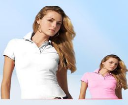 2019 Nouveaux vêtements de marque pour femmes chemises à manches courtes Businet Business Polo Polo Big Crocodile broderie coton femme polo8581904